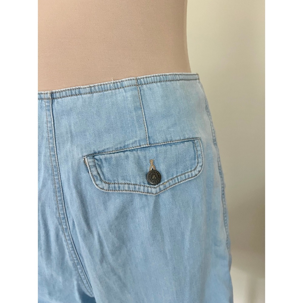 Vintage 90s Liz Wear Denim Wrap Skort - Picture 2 of 7
